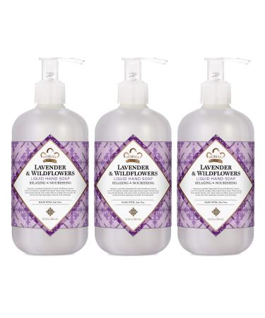 Nubian Heritage Hand Wash To Cleanse & Nourish Lavender & Wildflowers Nourishing Hand Soap 12.3 oz 3 Count