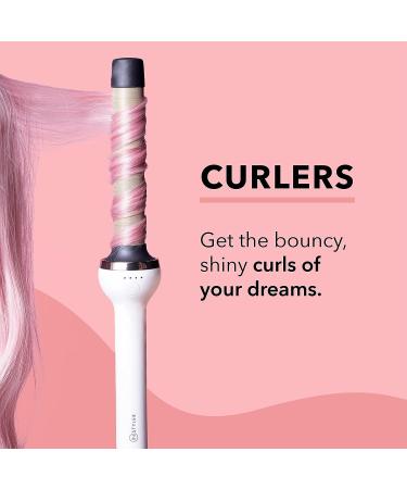 InStyler Max Prime Wet to Dry 1.25 White Rotating Iron - Professional Tourmaline Ceramic, Ionic Bristles - Straighten, Style & Curl Hair - 4 Heat Settings - Buy Online on GoSupps.com