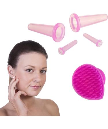 Sandine Pink Cupping Therapy Set for Facial Contouring and Cellulite Reduction - Buy Online on GoSupps.com
