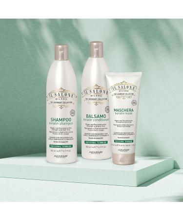 Il Salone Professional Keratin Hair Mask - Repair & Hydrate Damaged Hair with Almond Oil & Vitamin E (8.55 oz) - Best International Shipping - Buy Online on GoSupps.com