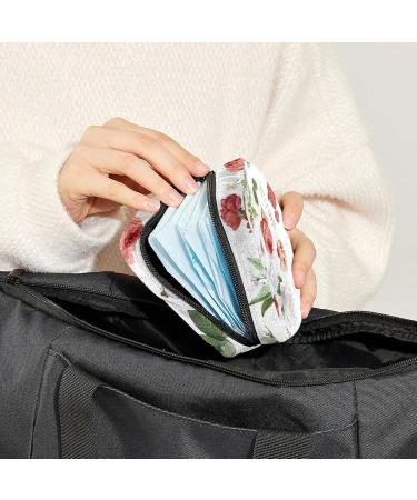 Sanitary Napkin Storage Bags & Nursing Pad Holder - Portable Floral Period Kit Pouch for Women & Girls - Buy Online on GoSupps.com
