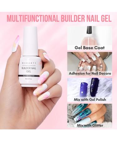 Makartt 15ml 7 in 1 Builder Nail Gel: Clear, Multifunctional, UV/LED Lamp Required - Buy Online on GoSupps.com