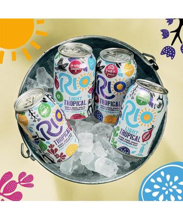 Rio Light No Sugar Tropical Real Fruit Soft Drink 24 x 330ml - Buy Online on GoSupps.com