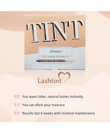 Lomansa Lash Tint Black and Brown Eyelash Dye Eyebrow Tint Instant Cream Hair Eyebrows Eyelashes Tinting Natural-Looking Effects with All Tools Black Brown - Buy Online on GoSupps.com