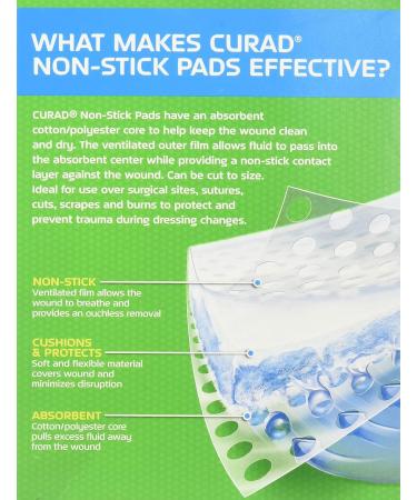 Non Stick Pad 8in X 3in - 8 Ct (4 Boxes) - Top Quality and Durable - Buy Online on GoSupps.com