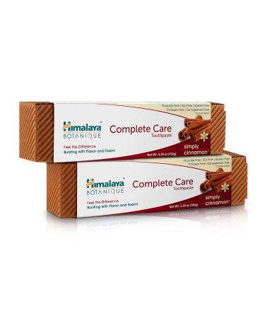 Himalaya Botanique Complete Care Toothpaste With Natural Cinnamon and Mint |Fluoride & SLS Free Formula Fights Bacteria & Tooth Decay -150g (Pack of 2) Single - Buy Online on GoSupps.com