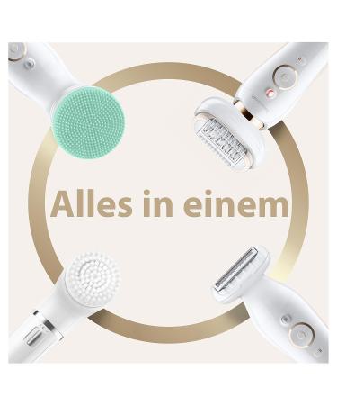 Buy Braun Silk- pil 9 Flex Beauty Set - Women's Epilator & Facial Hair Remover with 8 Attachments | White/Gold Flex 9300 - International Shipping Available - Buy Online on GoSupps.com