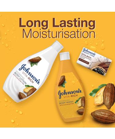Johnson's Vita-Rich Nourishing Body Wash With Cocoa Butter 12x250ml IMPORT STOCK - Buy Online on GoSupps.com