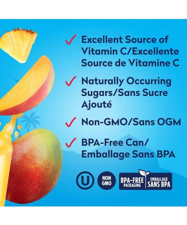 Dole 100% Pineapple Mango Juice Excellent Source of Vitamin C 240 ml (Pack of 24) - Buy Online on GoSupps.com