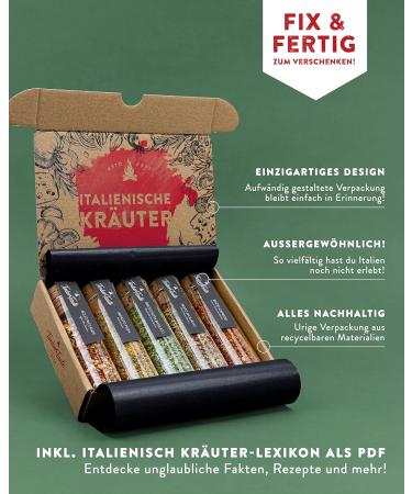 Timber Taste Italian Spices Gift Set | Perfect Father's Day Gift for Pasta & Pizza Lovers - Premium Italian Herbs & Seasoning - Buy Online on GoSupps.com