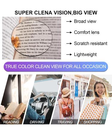 OCCI CHIARI Square Reading Glasses for Men & Women - Lightweight & Comfortable 5.0x Brown Readers - Buy Online on GoSupps.com