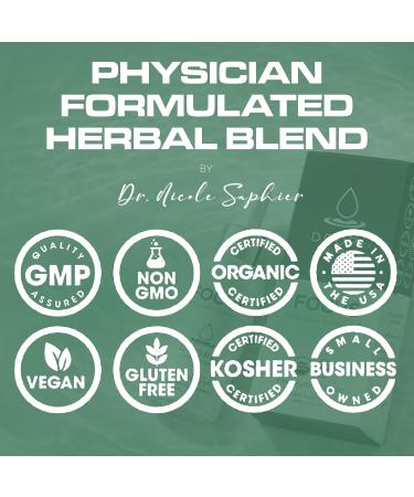 DropRx Focus Liquid Drop Supplement for Memory Brain Support Clarity & Focus - Ginkgo Biloba and Ginseng Organic Herbal Blend - Made in USA by Dr. Nicole Saphier (2fl.oz) - Buy Online on GoSupps.com
