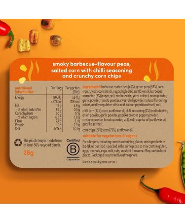 Graze Smoky Barbecue Crunch - Vegan High Fibre Savoury Snacks (9 x 28g) - Buy Online on GoSupps.com
