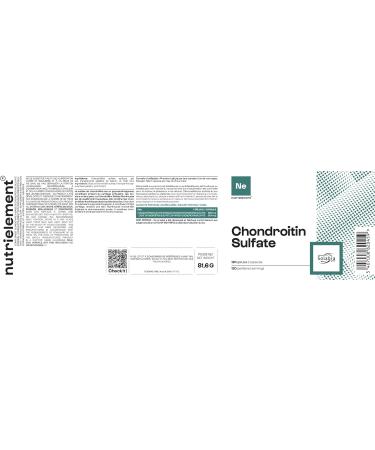 100% Pure Chondroitin Sulfate | Joint Protector Tendon Resistance Tissue Regeneration | Nutrielement by Nutrimuscle | 120 Capsules - Buy Online on GoSupps.com