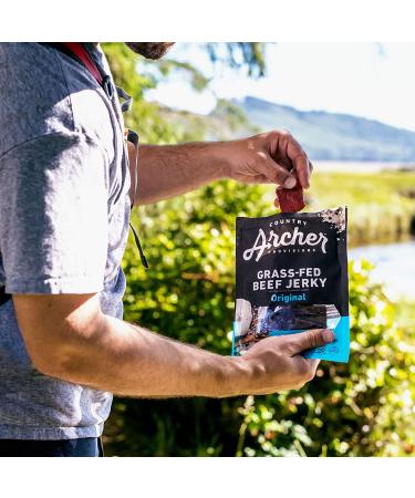 Country Archer Original Grass-Fed Beef Jerky 2.5 oz - Premium Protein Snack - Buy Online on GoSupps.com