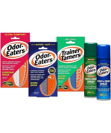 Odor-Eaters Trainer Tamers - Super Strong Odor Removal Insoles for Active Wear | 6 Pack - Buy Online on GoSupps.com