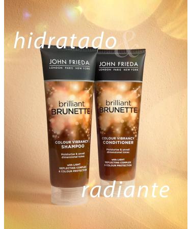 John Frieda Brilliant Brunette Deepening Shampoo 250ml | Enhance Brown Hair Color | International Shipping - Buy Online on GoSupps.com