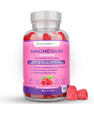Essentialife Magnesium Citrate Gummies - Blend of Magnesium Citrate Magnesium - Supports Digestion - Stay Calm & Energetic with Magnesium Supplements for Sleep