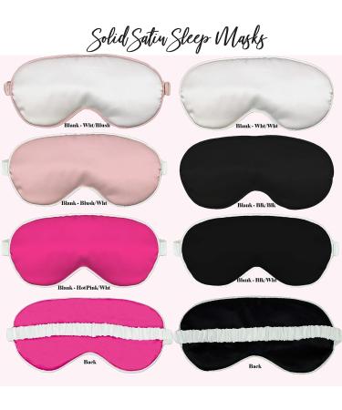 Satin White Eye Mask Sleep - Super Soft with Strap for Nap and Relaxation - Buy Online on GoSupps.com