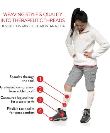 VIM & VIGR Cotton Compression Socks 15-20 mmHg for Men & Women - Oat & Orange Stripe - Small/Medium Wide Calf - Buy Online on GoSupps.com