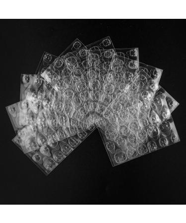 10 Sheets (240PCS) Nail Glue Stickers Nail Adhesive Tabs, Waterproof Breathable Transparent Nail Glue Tabs for Press on Nails Sticky Tabs for False Nails Tips 10 Sheets Nail Glue Stickers B