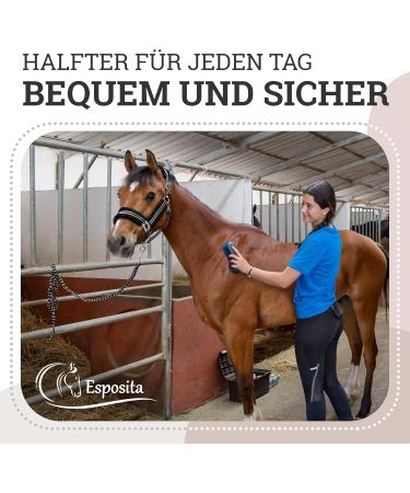 Esposita Halft CHAMPION EDITION Stallhilfe Fluchhelfer - Soft Underlay with Fluffy Synthetic Fur (Full/WB Black/Silver) - Best Quality International Shipping - Buy Online on GoSupps.com