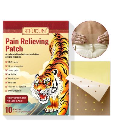 Pain Relieving Patch  Chinese Tiger Patch  for Shoulder  Back  Knee  Joint & Muscle Pain Make You Comfortable All Day(10PCS)