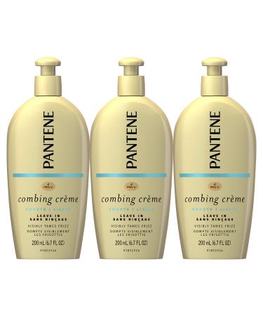 Pantene Combing Cream, Pro-V Smooth Nutrient Boost, Tame Frizz and Block Humidity, 6.7 Fl Oz, Triple Pack