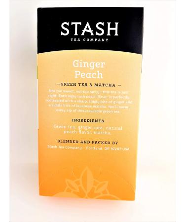 Stash Tea Green Ginger Peach Matcha - Pack of 2 | Premium Blend - Buy Online on GoSupps.com