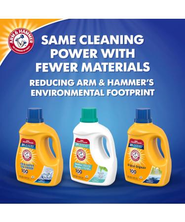 Arm & Hammer Cold Water Liquid Laundry Detergent Super Concentrated Clean Fresh Scent 100 Loads 2.96-L - Buy Online on GoSupps.com
