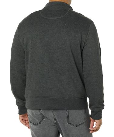 Amazon Essentials Men's Long-Sleeve Quarter-Zip Fleece Sweatshirt - Large Charcoal Heather - Buy Online on GoSupps.com