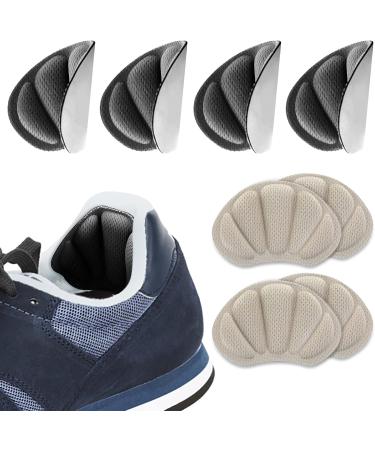 Sibba Foot Cushions for Loose Shoes - Self-Adhesive Insole Pillows for High Heels Midfoot Support & Toe Protection - 4 Pair Set (2 Black & 2 Skin-Colored) - Comfort Heel Cushions for Women - Buy Online on GoSupps.com