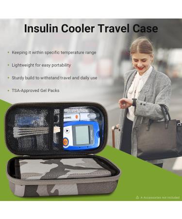Kovoq Diabetes Insulin Cooling Bag - 8+ Hours Thermal Insulation Travel-Friendly with 3 Cooling Batteries - Buy Online on GoSupps.com