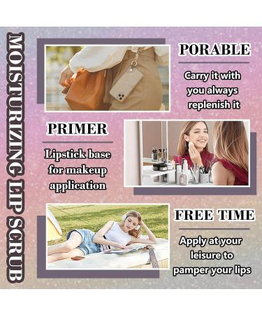 Nourishing Smooth Lip Scrub Soft Long Lasting Moisturizing Lip Scrubber Exfoliator for Men & Women Gentle Non-Greasy Sugar Scrub Lip Cares Moisturizer - Buy Online on GoSupps.com