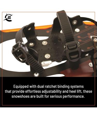 Explorer Plus Lightweight Aluminum Snowshoes with Dual Ratchet Bindings - Adult & Kids Sizes - Up to 120 lbs - Includes Waterproof Carry Bag - Buy Online on GoSupps.com