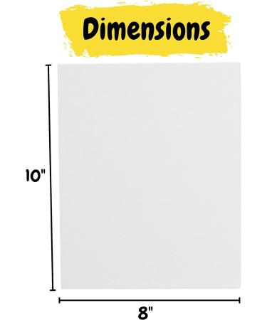 Mr. Pen Canvas Panels 2 Pack 8x10 Inch Triple Primed for Oil & Acrylic Paints - Painting Drawing & Art Supplies - Blank Canvas Boards for Artists - 3mm Thickness - Buy Online on GoSupps.com