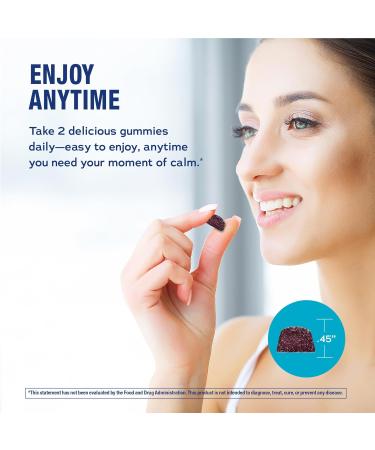 Natural Vitality Calm Magnesium Glycinate Gummies | Soup Grape Flavor | Non-GMO Vegan & Gluten Free Supplement | 50 Count - Buy Online on GoSupps.com