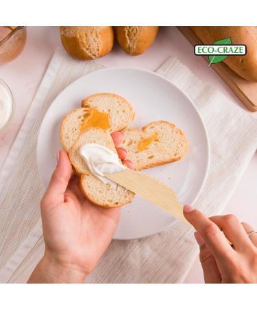 Eco-Craze (1000 Count) Bamboo Disposable Knives 100% Natural & Biodegradable Alternative to Plastic Knives Compostable Bamboo Knives for Party - Buy Online on GoSupps.com