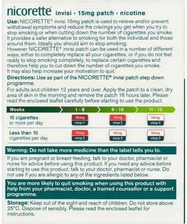 Nicorette InvisiPatch 15mg Quit Smoking Patch 2x7s - Buy Online on GoSupps.com