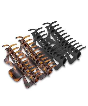 Antmoilios Extra Large Claw Clips for Thick Hair 6.3 Inch Strong Hold Matte Jumbo Accessories for Women Long Curly Hair Cute Nonslip Big Jaw Clip 4 Pack (Black Amber) - Buy Online on GoSupps.com