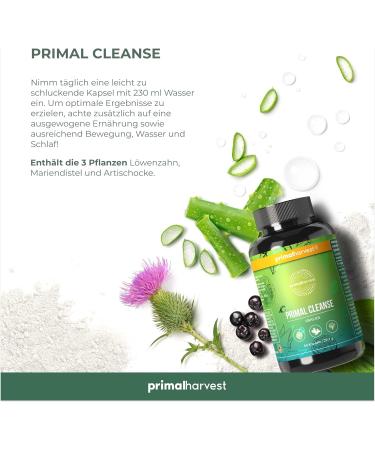 Primal Cleanse Body Pure - 60 Vegan Capsules | Spirulina Detox | Lab-Tested in Germany - Buy Online on GoSupps.com