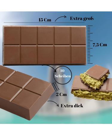  Bodesa Valore 187g Premium Oriental Chocolate with Pistachio Cream | Handcrafted Confectionery Inspired by Dubai Style | Filled with delicate pistachio cream and thin toasted pastry threads - Buy Online on GoSupps.com