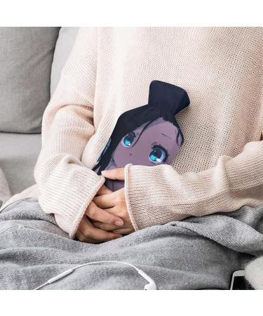 Cute Girl Plush Hot Water Bottle with Cover - Hand Warmer for Adults & Kids | 26.5x15.3cm - International Shipping - Buy Online on GoSupps.com