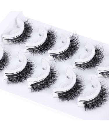 Self Adhesive Eyelashes | No Glue Needed | Natural Wispy Faux Mink Lashes | Reusable & Fluffy | Includes Lash Clip & Tweezers - 85-B - Buy Online on GoSupps.com