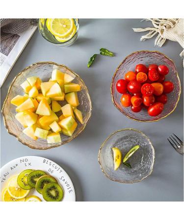 Fruit Bowl Salad Bowl Glass Bowls Creative Irregular Glass Bowl Fruit Ice Cream Salad Bowl Tableware Soup Noodle Rice Bowls Kitchen Decoration Candy Bowls (Color : S) (Color : L) (Color : Small) - Buy Online on GoSupps.com