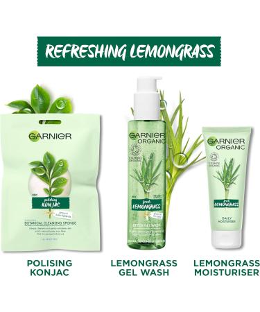 Garnier Organic Detox Gel Wash Lemongrass 150ml - Purifying Facial Cleanser - Buy Online on GoSupps.com