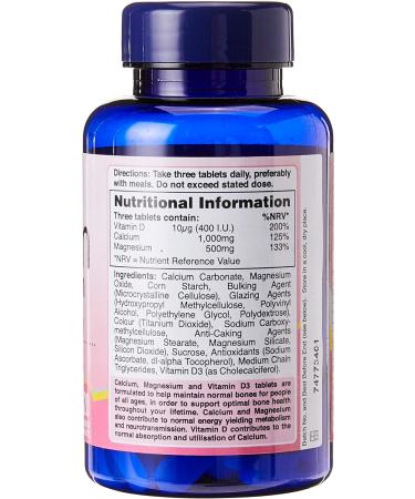 Holland & Barrett Calcium Magnesium with VIT D3 120 Caplets- Bone Health Support - Buy Online on GoSupps.com