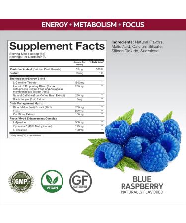 NPower Burn Premium Fat Burner for Women - Blue Raspberry 30 Servings | Curb Appetite, Boost Metabolism | 5.3 oz - Buy Online on GoSupps.com