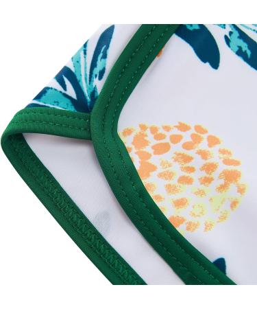 Girls Long Sleeve Swimsuit Set | UPF 50+ Protection | Green Pineapple Design | 5-6 Years - Buy Online on GoSupps.com
