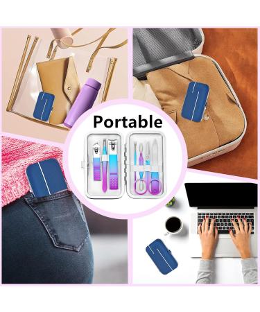 Premium Manicure Set for Men & Women - Travel Nail Grooming Kit with Rainbow Case - Perfect Gift for Family & Friends - Buy Online on GoSupps.com